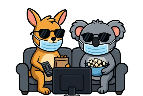 Kangaroo and Koala binge watching